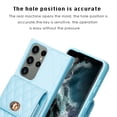 thumbnail image 4 of Dteck Wallet Case for Samsung Galaxy S22 Ultra, Cute Luxury Bag Design, Elegant Purse Flip Card Pouch Cover Soft PU Leather Case with Shoulder Strap,Blue, 4 of 6