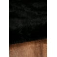 thumbnail image 4 of Linon Home Décor Faux Sheepskin Area Rug Collection, Black, 3' x 5', 4 of 5