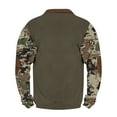 thumbnail image 4 of ZCFZJW Half Zip up Long Sleeve Camo Sweatshirts for Men Big and Tall Regular Fit Casual Graphic Western Henley Shirts Loose Lightweight Comfy Pullover Tops XL, 4 of 4