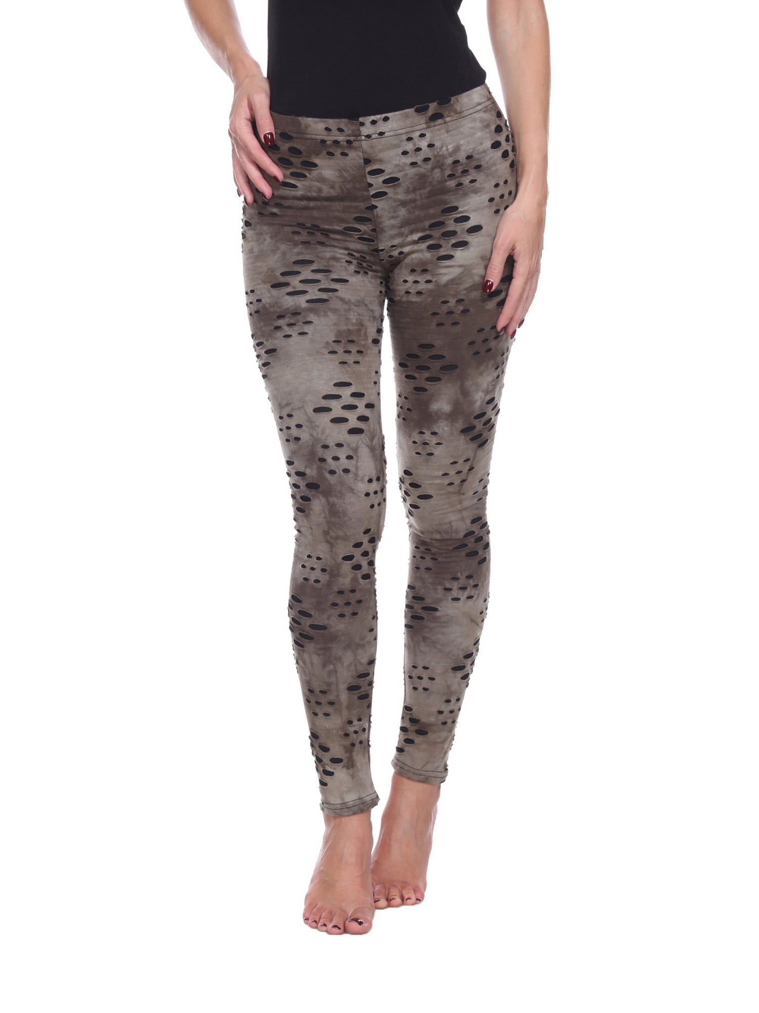 white distressed leggings