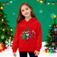 thumbnail image 4 of Sudadera con capucha para niños, sudadera con capucha de manga larga con estampado navideño, jersey para niños, blusa de poliéster para niños, 4 of 6