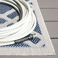 thumbnail image 4 of SAFAVIEH Beach House Aylen Geometric Indoor/Outdoor Area Rug, Blue/Ivory, 5'3" x 7'6", 4 of 16