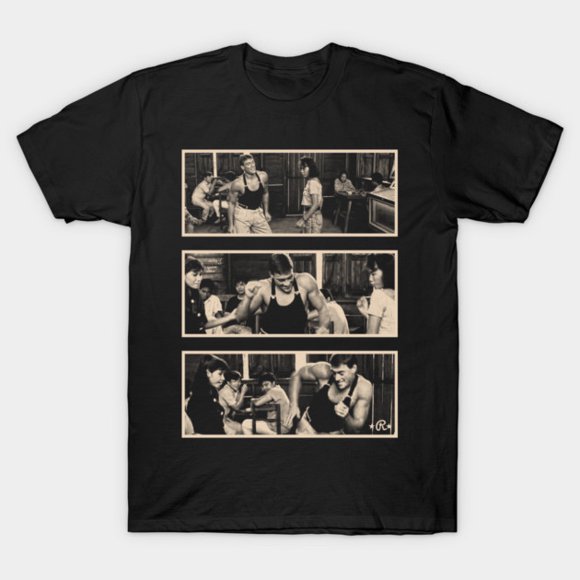 T-Shirt Unisexe Drôle de Danse de Van Jean Claude Van Dame Kickboxer Mème de Film