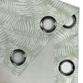 thumbnail image 4 of Ambesonne Leaves Grommet Curtain, Green Aloha Leaf Botanical, 50"x72", Pastel Green White, 4 of 5