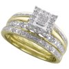 1/3 Carat T.W. Diamond 10kt Yellow Gold Bridal Set