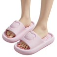 thumbnail image 4 of House Slippers for Women, Memory Foam Open Toe Slippers, Indoor Summer Slippers, Soft Thick EVA Bedroom Slippers, Comfortable Non‑Slip Casual Home Footwear for Daily Household Use Pink, 4 of 4