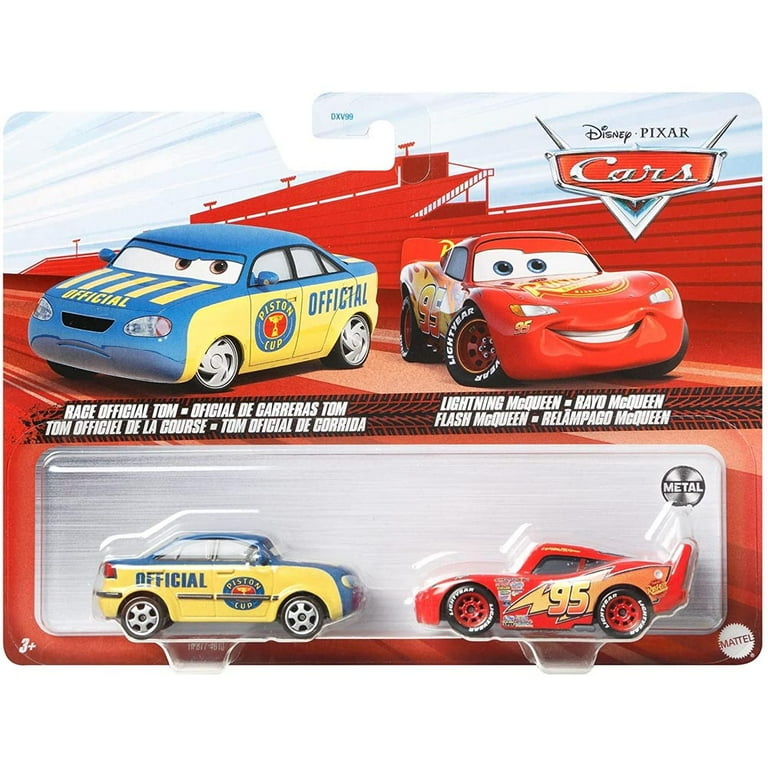 Race Offical Tom & Lightning Mcqueen (Disney Cars, Mattel