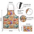 thumbnail image 7 of Fall Pumpkins and Leaves Pattern Apron-Garden Aprons for Women with Pockets-Cotton Linen Waterproof Kitchen Cooking Gardening Aprons Adjustable for Kitchen,Cooking,BBQ and Salon 33"x27", 7 of 7