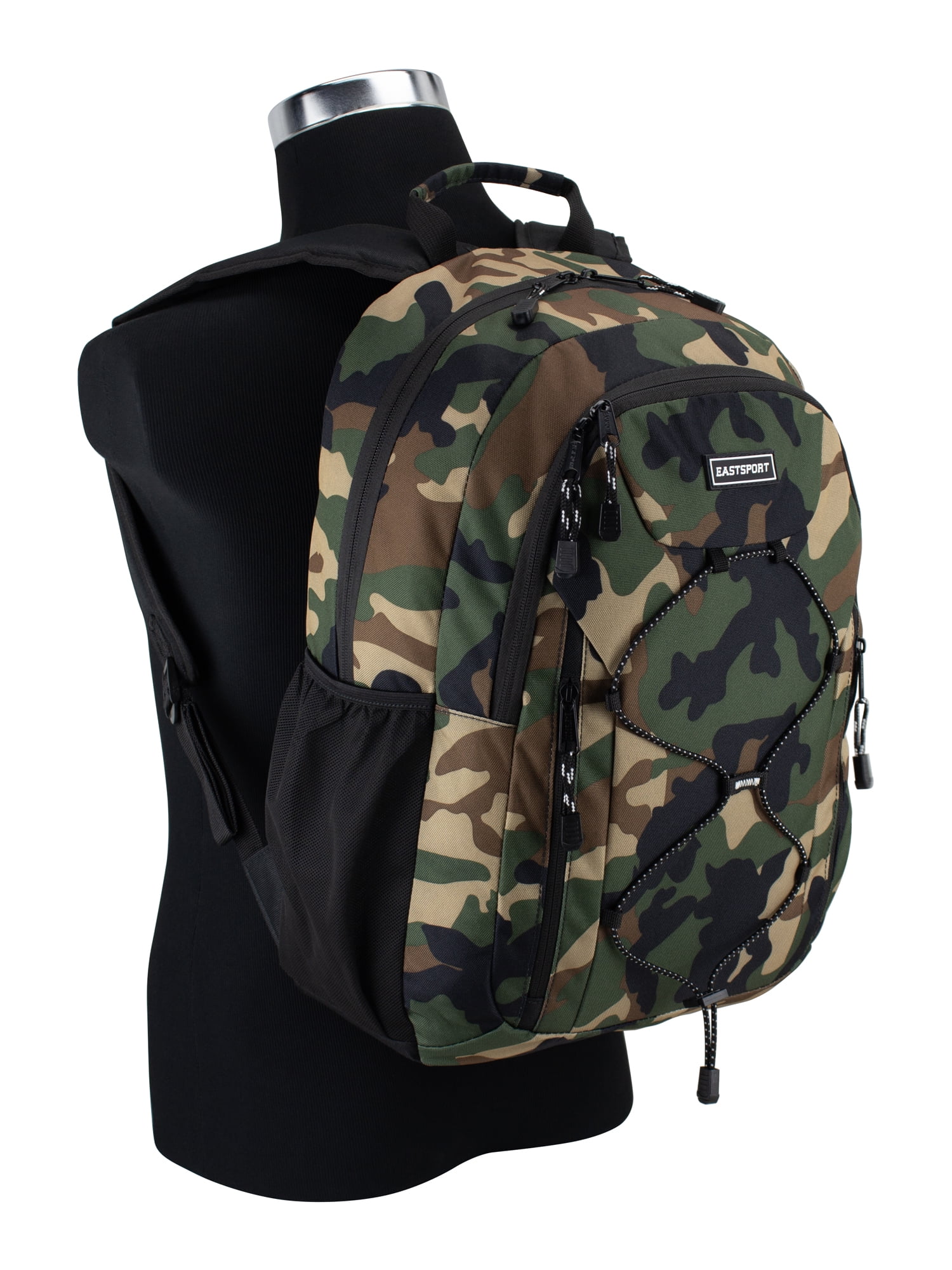 Eastsport Unisex Axis Sport 18.5" Bungee Backpack, Army Camo