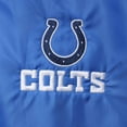 thumbnail image 3 of Men's Royal Indianapolis Colts Coaches Classic Raglan Full-Snap Windbreaker Jacket, 3 of 4