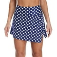 thumbnail image 4 of Women Swim Skirt Drawstrings Sides Swim Shorts Bathing Suit Skirted Swimsuit Bottom, 4 of 6
