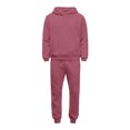 thumbnail image 6 of Hogleaql Sweat Suits for Men 2 Piece Hoodie and Sweatpants Solid Color Fleece Pullover Hoodies Joggers Athletic Pants Set Casual Fall Winter Suits with Pockets Watermelon Red 2XL, 6 of 7