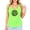 Neon Green Tank Top, variant on Lake Time Tank Top for Women and Teens Circle Graphic Summer Shirt for Adults Neon Pink Tank Top Large