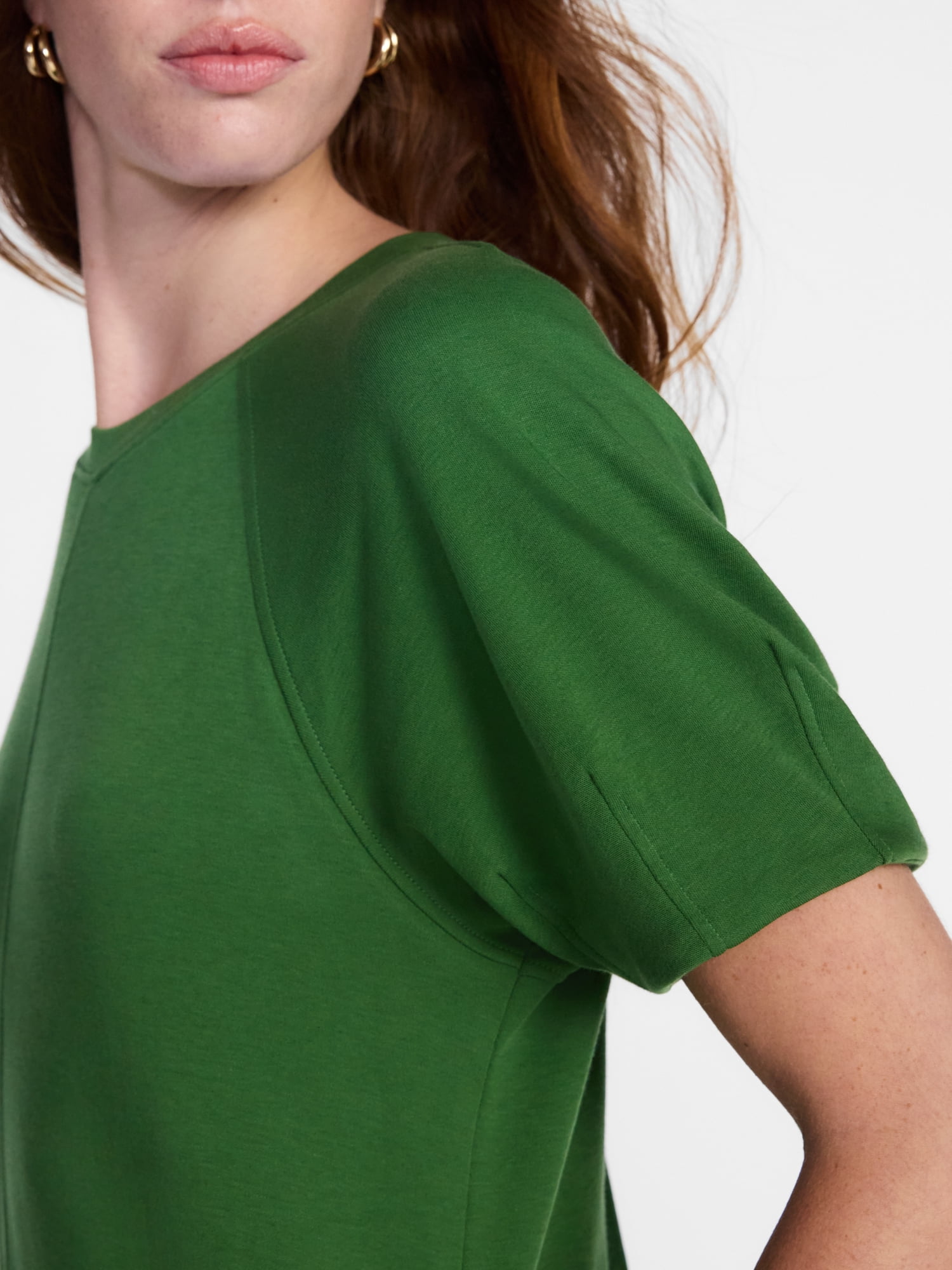 Scenario Women's and Women's Plus Mini Dress with Short Raglan Sleeves, Sizes XS-4X