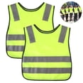 thumbnail image 1 of Chaleco reflectante de seguridad para niños de 2 piezas Chaleco de visibilidad para niños y niñas, 1 of 8