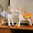 thumbnail image 4 of Rainbow Unicorn Stuffed Animal -11'' Soft Unicorn Plush Toy Doll Gift for Kid - Cute Fly Horse Plush, 4 of 4