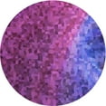 thumbnail image 1 of Ahgly Company Indoor Round Patterned Medium Violet Red Pink Area Rugs, 5' Round, 1 of 6