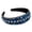 Royal Blue, variant on batmeuy Women Headband Mini Stone Decor Rhinestone Rich Colors Wide Band Elastic Hair Decoration Anti-slip Turquoise Dating Hair Hoop Hair Accessories