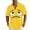 Yellow Z, variant on Stamzod Men's Button Down Shirt Short Sleeve Casual Summer Beach Shirt Funny Hawaiian Shirts Yellow Z M