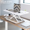 thumbnail image 6 of VIVO White Ultra Slim 32" Desktop Converter, Sit Stand Tabletop Monitor Riser, 6 of 8