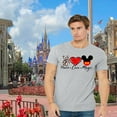 thumbnail image 3 of Peace Love Magic Shirt Adult Women Ladies Character Tshirt (Mickey-Gray, Large), 3 of 5