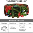 thumbnail image 3 of Merry Christmas Tablecloth, Snowflakes Tablecloth, Christmas Day Tablecloth Seasonal Dining-Table Cover, 60 inch Round for Home Party Picnic, 3 of 5