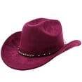 thumbnail image 1 of Western Cowboy Hat For Outdoor Adventure Travel Riding And Country Style Craftsmanship With Curved Brim And Timeless Appeal, 1 of 3