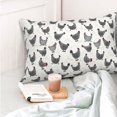 thumbnail image 4 of Sikiie Funny Chicken Pillow Covers, Throw Pillow Case Cushion Covers,Cushion for Bedroom,Couch,Home-16"x24", 4 of 6