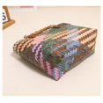 thumbnail image 4 of Zhuge Bolso de hombro tejido para mujer, bolso de mano tejido, bolso de mano tejido elegante para playa de verano, bolsos de hombro de 12,2 x 7,87 pulgadas (estilo D), 4 of 5