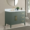 thumbnail image 2 of Vanity Art 42" Single Sink Bathroom Vanity Cabinet with Ceramic Countertop, 2 of 11
