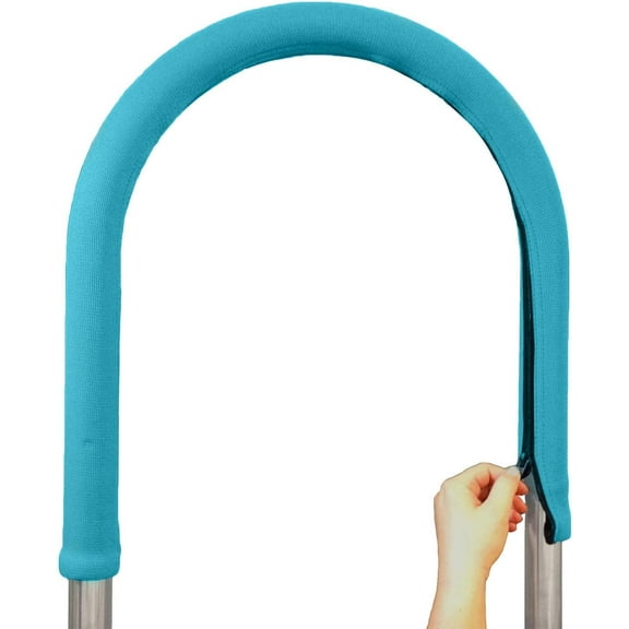 Outdoor Solutions Inc. Rail Grips Pool Handrail Cover, Pool Ladder Cover, Non-Slip Swimming Pool Handrail Grips, Pool Handle Covers for Inground Pools - 4-Feet, Teal