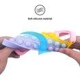 thumbnail image 4 of Pop It Phone Case para iPhone 8 7 6, Stress Reliever Push Pop Bubble Fidget Toys Cover, Cute Funny Soft Silicone Protective Shell para iPhone SE 4.7 pulgadas - Rainbow Adepaton WMCH-275, 4 of 7