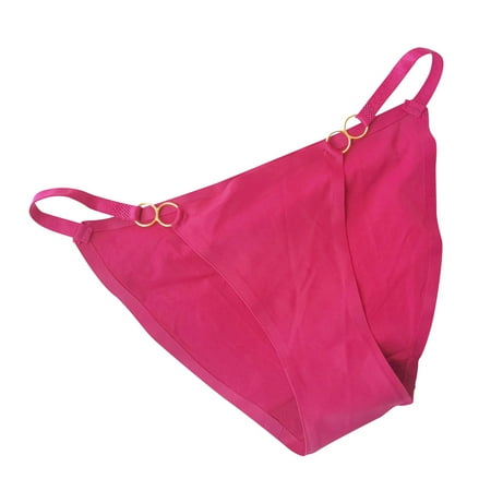 Xiaoxatg Women s Panties Sexy Panties Female Metal Bikini Thin Strap A Strip Panties Female Ice Silk Low Rise Briefs Underpants for Women over 60
