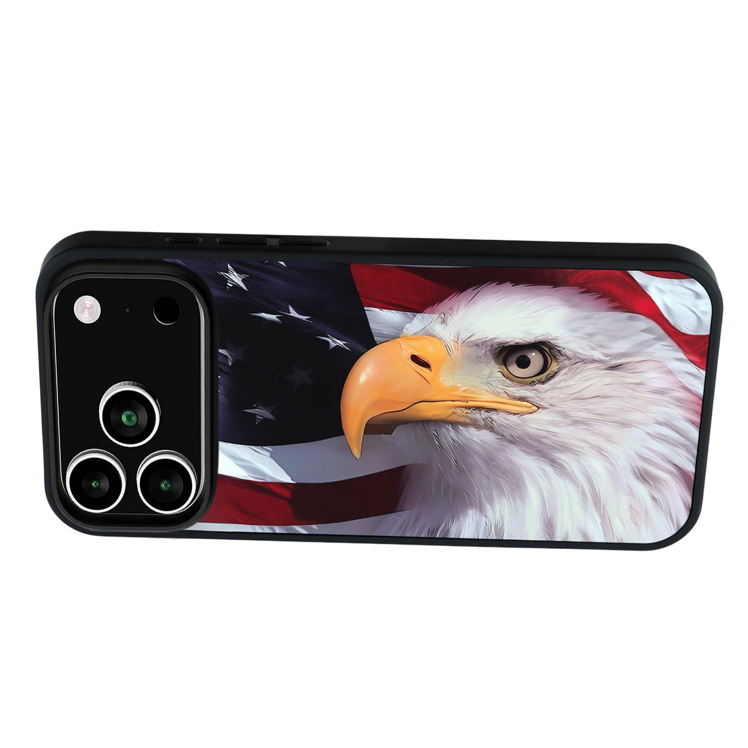 Lightweight Printed Aluminum Phone Cover for iPhone 17 Pro - Eagle