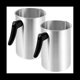 thumbnail image 1 of Paquete de 2 Ollas Depositadoras de Aluminio para Hacer Velas, Olla para Derretir de 4 Lb con Pico Antigoteo y Manejar Resistente Al, 1 of 5
