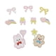 thumbnail image 5 of Pegatinas decorativas autoadhesivas con forma de oso de dibujos animados, globo, conejo, lazo, bordadas, para bolsa, 5 of 6