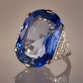 thumbnail image 3 of Gorgeous Women 925 Silver Ring Cubic Zircon Wedding Party Jewelry Sz 6-10, 3 of 5