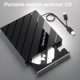 thumbnail image 3 of Reproductor de DVD portátil USB 3.0 tipo C, grabador de discos compactos 7 en 1 con lector de tarjetas, concentrador USB, unidad de DVD externa para Windows, Mac, PC y portátil., 3 of 7