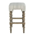 thumbnail image 6 of Linon Healey 30" Square Backless Bar Stool, Brown/Beige, 6 of 9