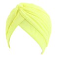 thumbnail image 2 of Happy Date 1Piece Stretch Turbans Twisted Pleated Headwraps Assorted Colors Head Beanies Indias Hair Covers Solid Head Coverings for Women Girls Sleeping Head Accessories, 2 of 5