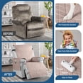thumbnail image 4 of Funda para Sillón Reclinable TAOCOCO 100% Impermeable con Gránulos Antideslizantes, 4 of 7