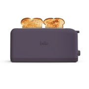 bella 2-Slice Slim Toaster with Extra Long Slot, 6 Setting Shade Control with Reheat & Cancel Buttons, Plum