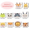 thumbnail image 2 of 10 parches para planchar de animales, varios parches bordados de animales de dibujos animados, parches de costura de 4 cm para ropa de niños, vestidos, sombreros, chaquetas, mochilas,, 2 of 5