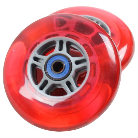 Replacement Scooter Wheels with Abec 7 Bearings 100mm Red Wheel 2-Pack for Razor