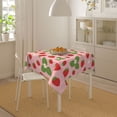 thumbnail image 4 of Wukai Strawberries Waterproof Tablecloth for Kitchen Dining, Fits Square Tables for 2-4 Seats -54"x54", 4 of 7