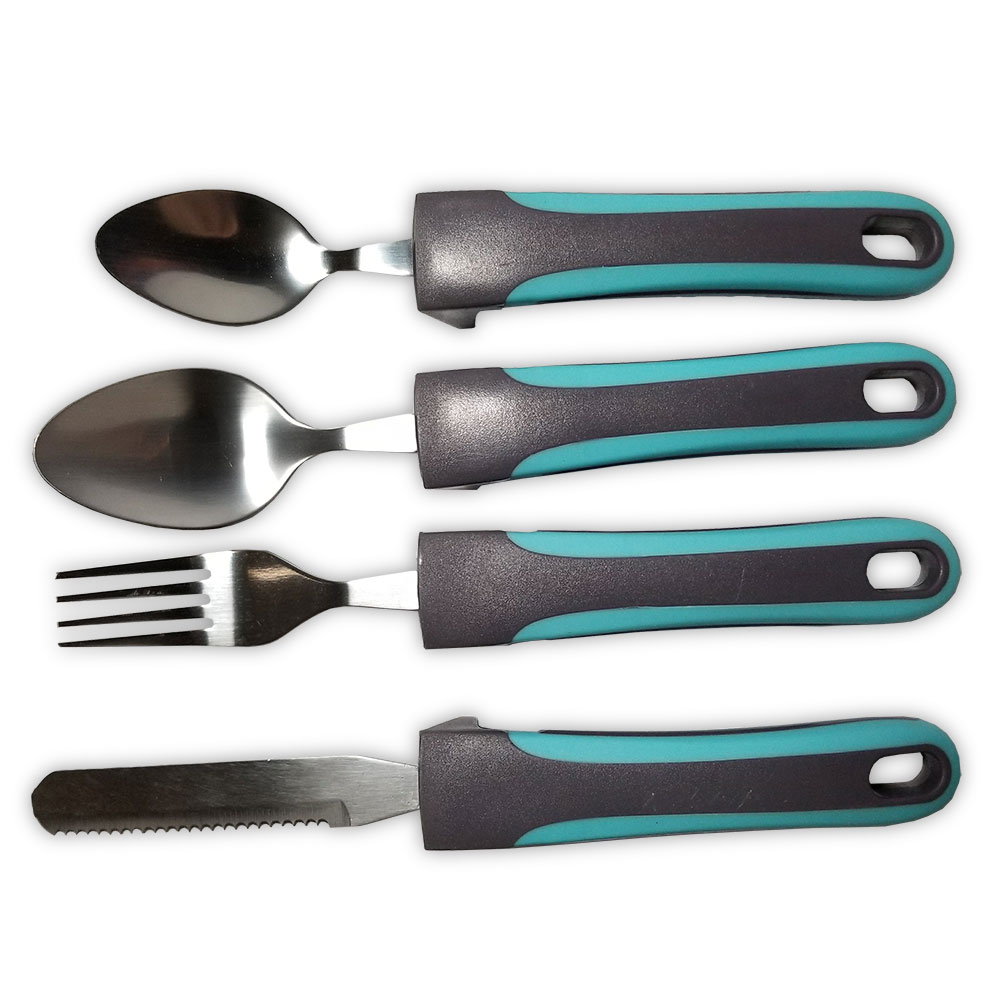Weighted Utensils Silverware 4 pc set