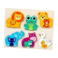 thumbnail image 3 of Juegos de rompecabezas de madera Colores y formas Cognición Niños Educación temprana Juguetes de aprendizaje Montessori Juguetes para bebés de 4 años Animal C Hugo Rompecabezas Montessori, 3 of 10