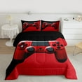 thumbnail image 2 of Manfei Teens Video Game Bedding Comforter Set,Console Game Lover Twin Comforter Sets,Green Black Bedding Set For Kids,Microfiber Bedroom Decor Reversible,2 Pieces, 2 of 8