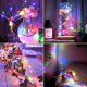 thumbnail image 3 of Guirnalda de luces solares JMEXSUSS, paquete de 4, 100 LED, 10 m, resistente al agua, 3 of 7