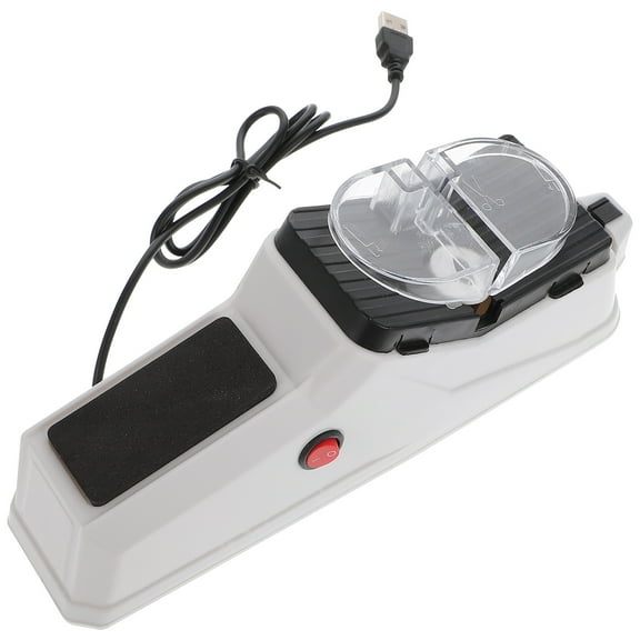 OULII Kitchen Sharpening Tool Sharpener White Plastic Sharpen Knives 1Pcs